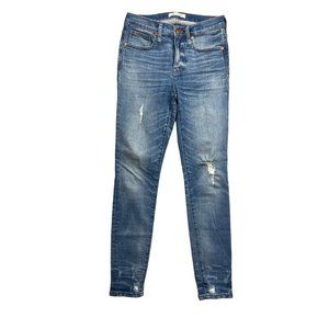 Madewell 9" High Rise Distressed Skinny Jeans Size 26